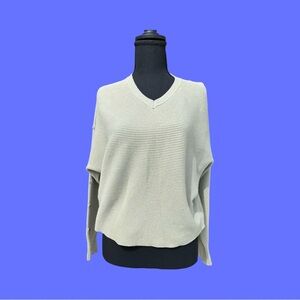 Light Green Dolman V-Neck Sweater